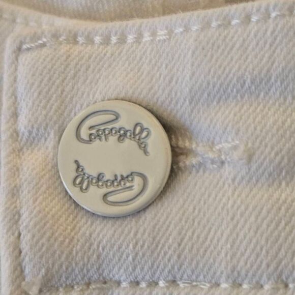 Pappagallo Womens High Rise Scalloped Hem Capri Pants White Size 12P - Picture 5 of 12